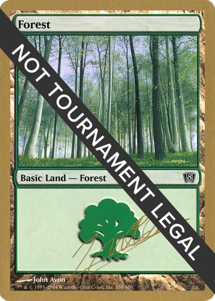 Forest (350) - 2004 Julien Nuijten (8ED), World Championship Decks #174357