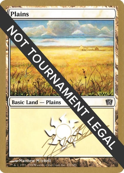 Plains (332) - 2004 Julien Nuijten (8ED), World Championship Decks #174362