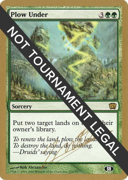 Plow Under - 2004 Julien Nuijten (8ED) (SB), World Championship Decks #174365