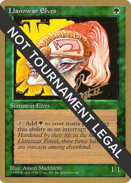 Llanowar Elves - 1996 Bertrand Lestree (4ED), World Championship Decks #186523
