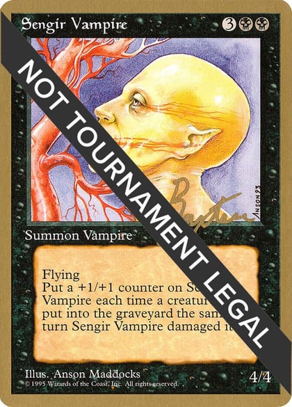 Sengir Vampire - 1996 George Baxter (4ED), World Championship Decks #187236