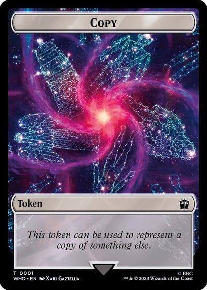 Copy // Cyberman Double-Sided Token, Universes Beyond: Doctor Who 1 // 24