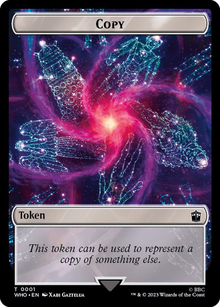 Copy // Alien Double-Sided Token, Universes Beyond: Doctor Who 1 // 2