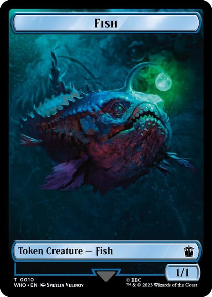 Fish // Treasure (0029) Double-Sided Token, Universes Beyond: Doctor Who 10 // 29