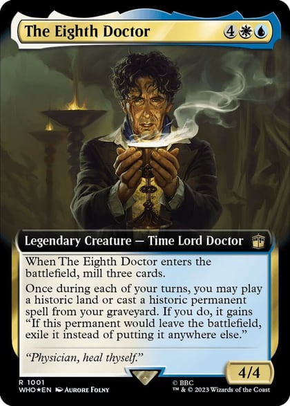 The Eighth Doctor (Extended Art) (Surge Foil), Universes Beyond: Doctor Who 1001