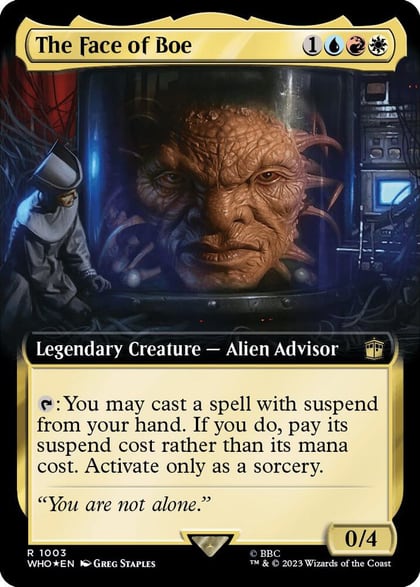 The Face of Boe (Extended Art) (Surge Foil), Universes Beyond: Doctor Who 1003