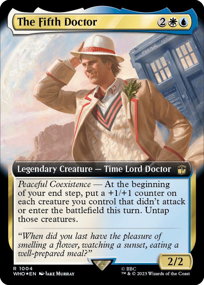 The Fifth Doctor (Extended Art) (Surge Foil), Universes Beyond: Doctor Who 1004