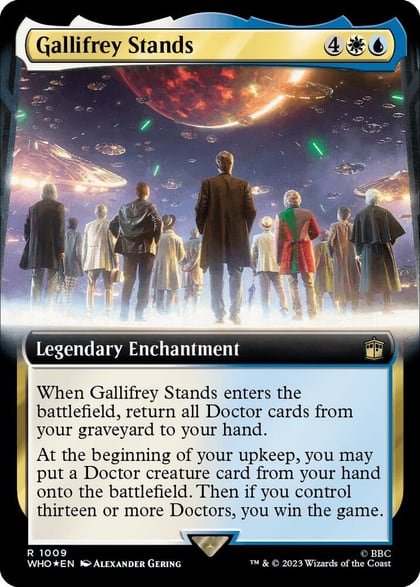 Gallifrey Stands (Extended Art) (Surge Foil), Universes Beyond: Doctor Who 1009