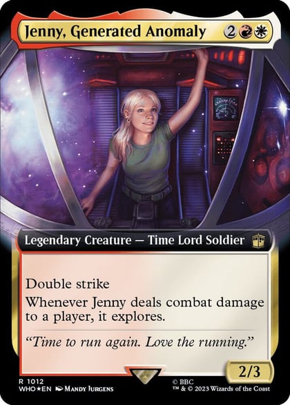 Jenny, Generated Anomaly (Extended Art) (Surge Foil), Universes Beyond: Doctor Who 1012
