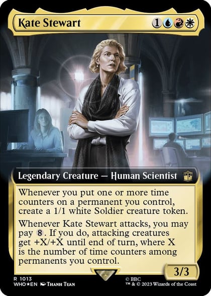 Kate Stewart (Extended Art) (Surge Foil), Universes Beyond: Doctor Who 1013