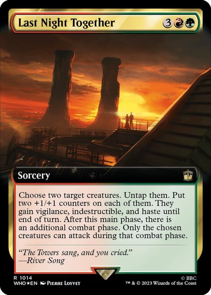 Last Night Together (Extended Art) (Surge Foil), Universes Beyond: Doctor Who 1014