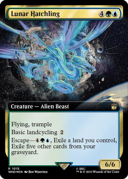 Lunar Hatchling (Extended Art) (Surge Foil), Universes Beyond: Doctor Who 1015