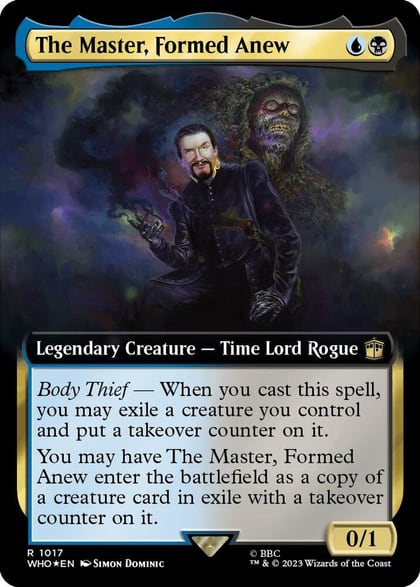The Master, Formed Anew (Extended Art) (Surge Foil), Universes Beyond: Doctor Who 1017