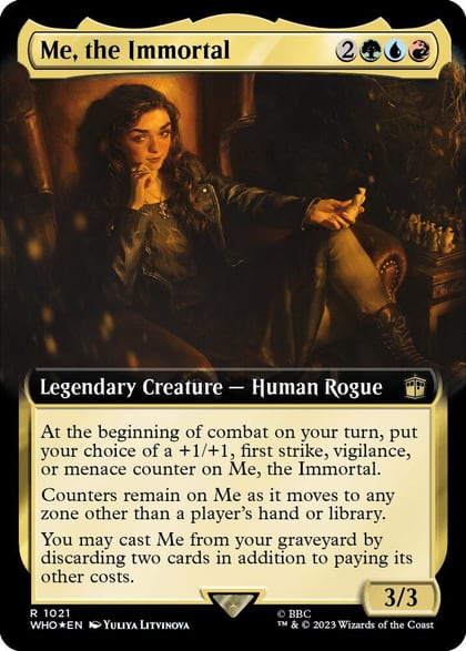 Me, the Immortal (Extended Art) (Surge Foil), Universes Beyond: Doctor Who 1021