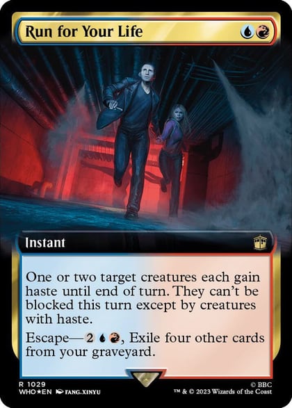 Run for Your Life (Extended Art) (Surge Foil), Universes Beyond: Doctor Who 1029