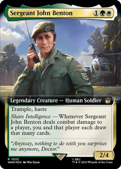 Sergeant John Benton (Extended Art) (Surge Foil), Universes Beyond: Doctor Who 1032