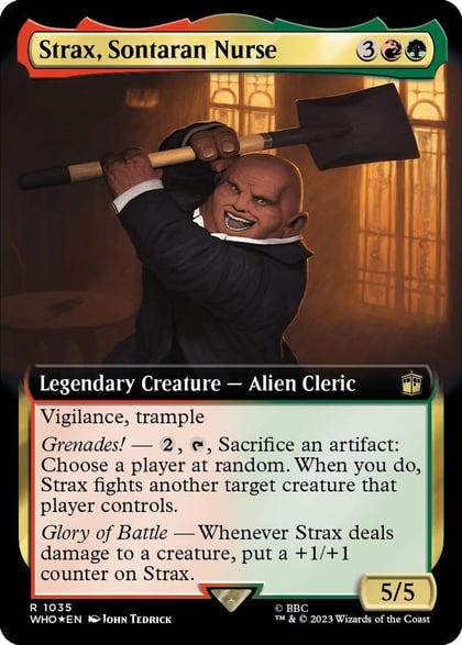 Strax, Sontaran Nurse (Extended Art) (Surge Foil), Universes Beyond: Doctor Who 1035