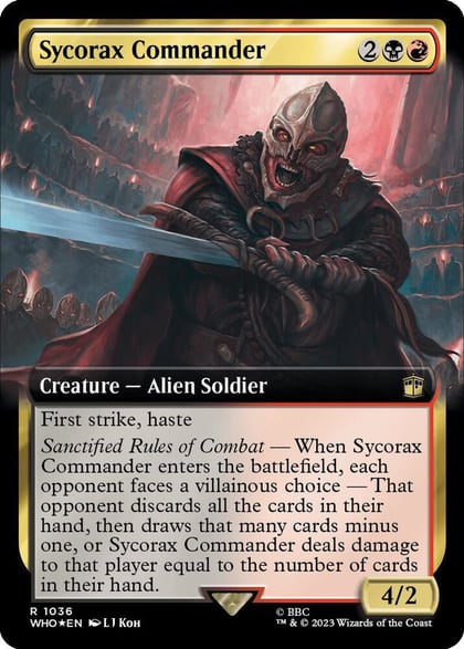 Sycorax Commander (Extended Art) (Surge Foil), Universes Beyond: Doctor Who 1036