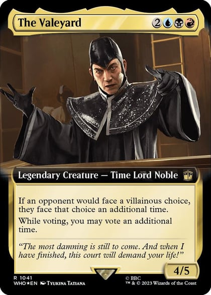 The Valeyard (Extended Art) (Surge Foil), Universes Beyond: Doctor Who 1041