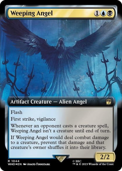 Weeping Angel (Extended Art) (Surge Foil), Universes Beyond: Doctor Who 1044