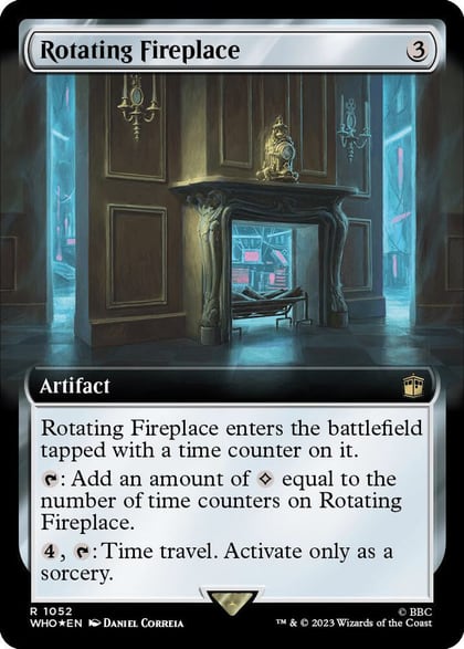 Rotating Fireplace (Extended Art) (Surge Foil), Universes Beyond: Doctor Who 1052