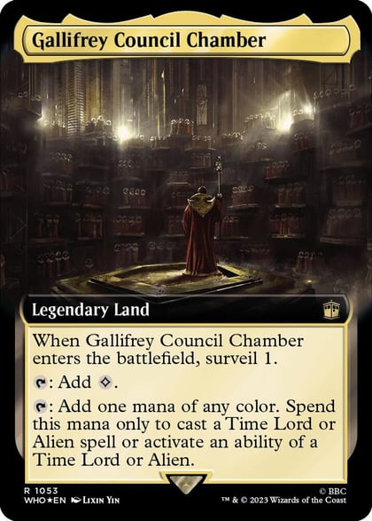 Gallifrey Council Chamber (Extended Art) (Surge Foil), Universes Beyond: Doctor Who 1053