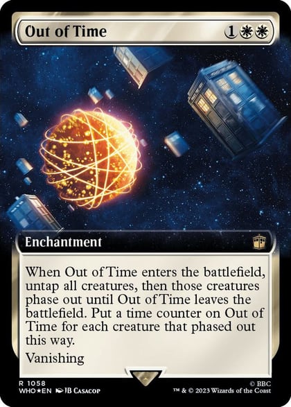 Out of Time (Extended Art) (Surge Foil), Universes Beyond: Doctor Who 1058