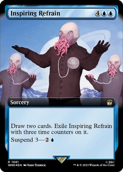 Inspiring Refrain (Extended Art) (Surge Foil), Universes Beyond: Doctor Who 1061