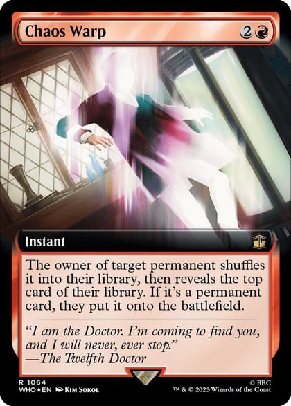 Chaos Warp (Extended Art) (Surge Foil), Universes Beyond: Doctor Who 1064