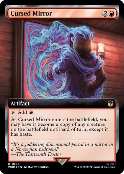 Cursed Mirror (Extended Art) (Surge Foil), Universes Beyond: Doctor Who 1065