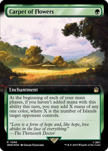 Carpet of Flowers (Extended Art) (Surge Foil), Universes Beyond: Doctor Who 1066