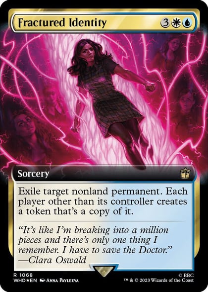Fractured Identity (Extended Art) (Surge Foil), Universes Beyond: Doctor Who 1068