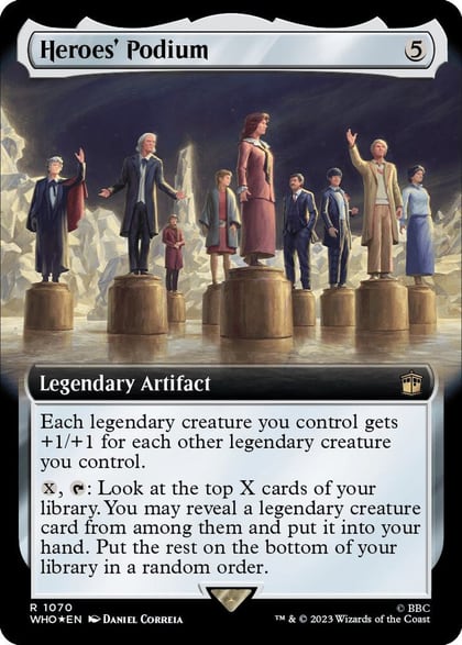 Heroes' Podium (Extended Art) (Surge Foil), Universes Beyond: Doctor Who 1070