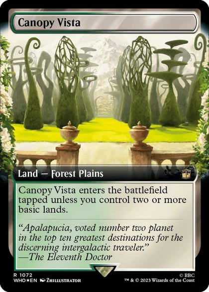 Canopy Vista (Extended Art) (Surge Foil), Universes Beyond: Doctor Who 1072