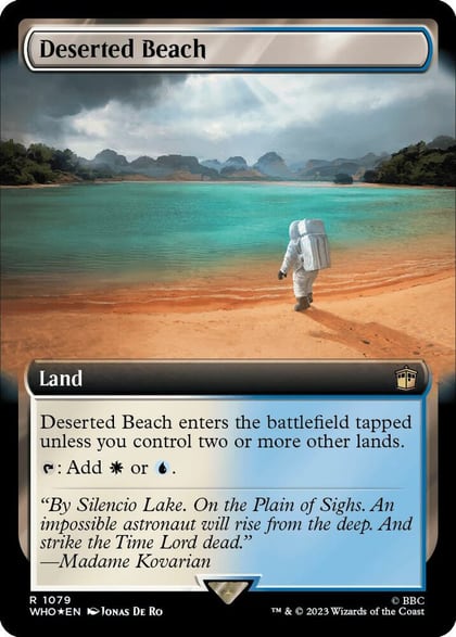 Deserted Beach (Extended Art) (Surge Foil), Universes Beyond: Doctor Who 1079