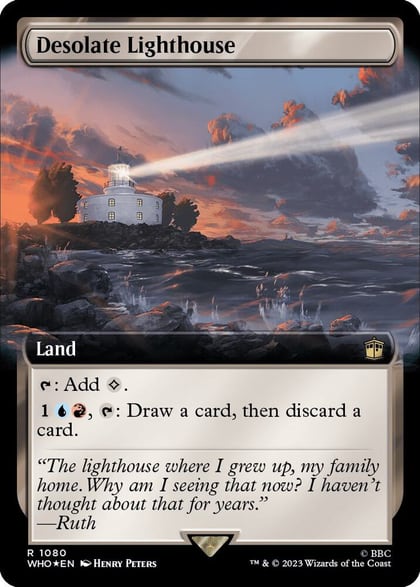 Desolate Lighthouse (Extended Art) (Surge Foil), Universes Beyond: Doctor Who 1080