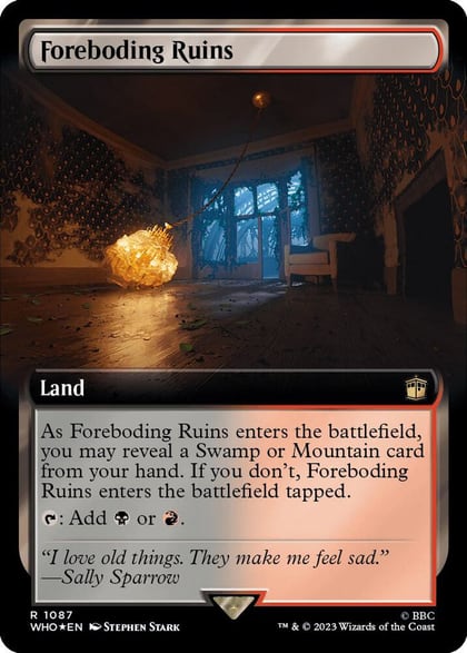Foreboding Ruins (Extended Art) (Surge Foil), Universes Beyond: Doctor Who 1087