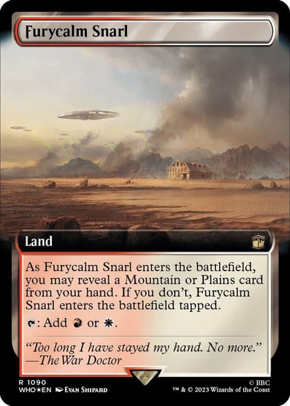 Furycalm Snarl (Extended Art) (Surge Foil), Universes Beyond: Doctor Who 1090