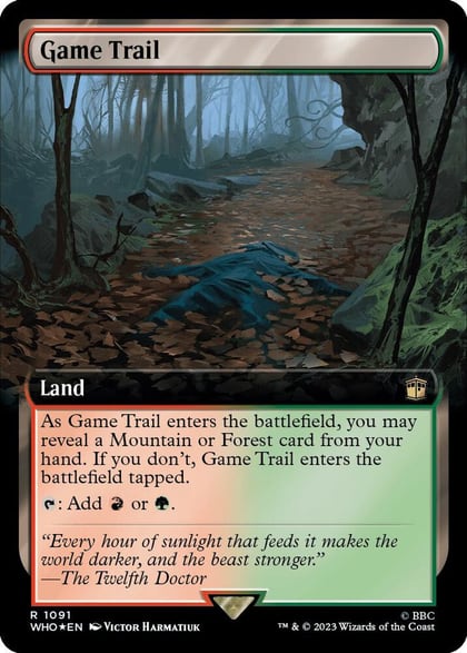 Game Trail (Extended Art) (Surge Foil), Universes Beyond: Doctor Who 1091
