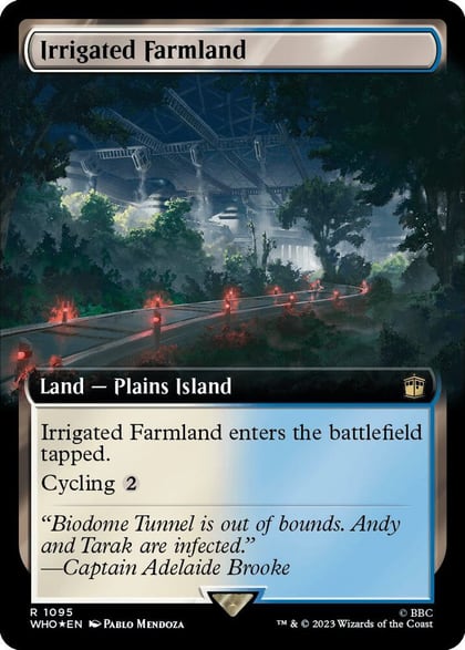 Irrigated Farmland (Extended Art) (Surge Foil), Universes Beyond: Doctor Who 1095