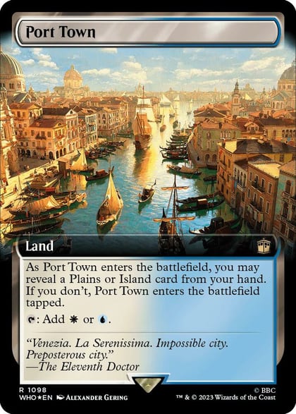 Port Town (Extended Art) (Surge Foil), Universes Beyond: Doctor Who 1098