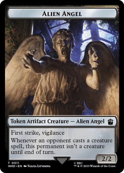 Alien Angel // Mutant Double-Sided Token, Universes Beyond: Doctor Who 11 // 18