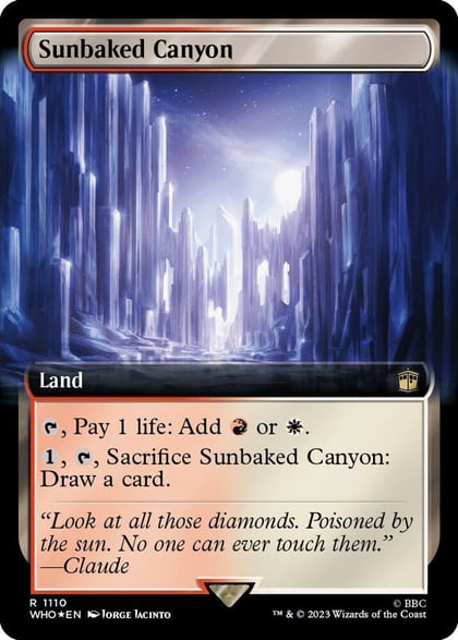 Sunbaked Canyon (Extended Art) (Surge Foil), Universes Beyond: Doctor Who 1110