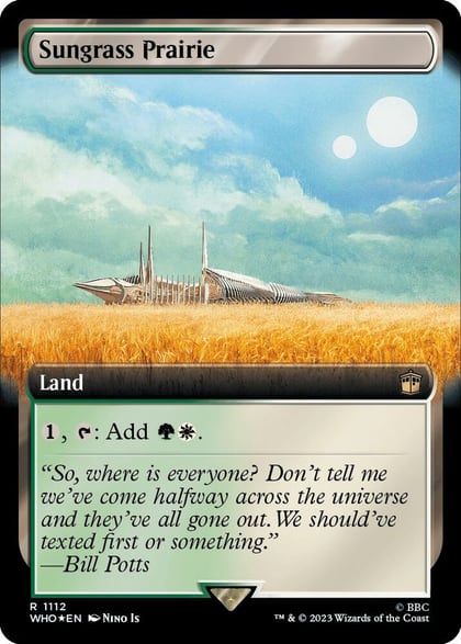 Sungrass Prairie (Extended Art) (Surge Foil), Universes Beyond: Doctor Who 1112