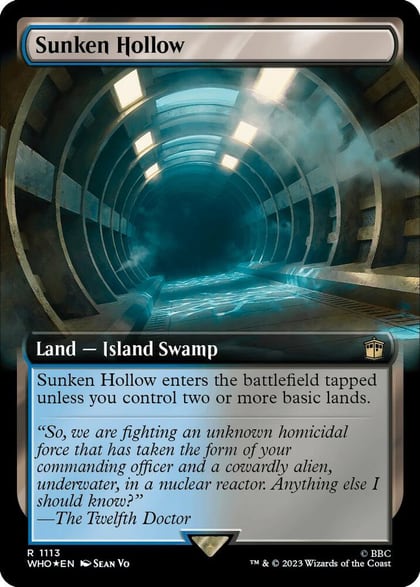 Sunken Hollow (Extended Art) (Surge Foil), Universes Beyond: Doctor Who 1113