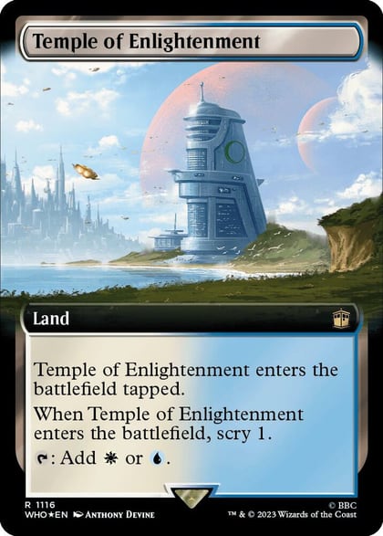 Temple of Enlightenment (Extended Art) (Surge Foil), Universes Beyond: Doctor Who 1116