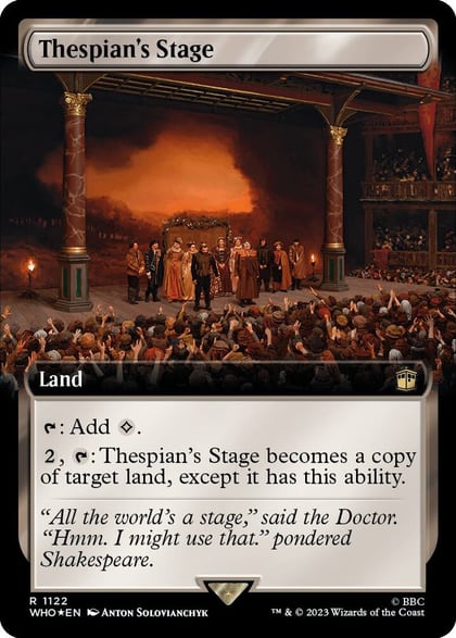 Thespian's Stage (Extended Art) (Surge Foil), Universes Beyond: Doctor Who 1122