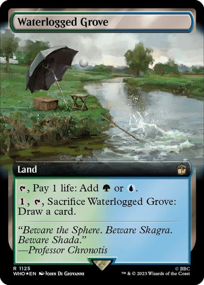 Waterlogged Grove (Extended Art) (Surge Foil), Universes Beyond: Doctor Who 1125