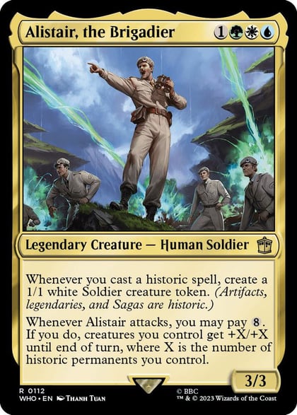 Alistair, the Brigadier, Universes Beyond: Doctor Who 112