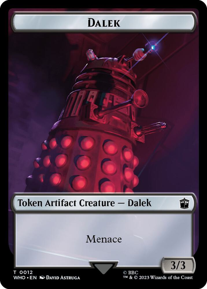 Dalek // Alien Insect Double-Sided Token, Universes Beyond: Doctor Who 12 // 19